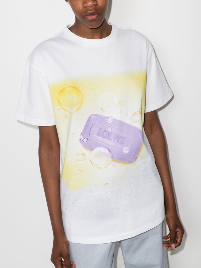 White Soap Logo-print T-shirt