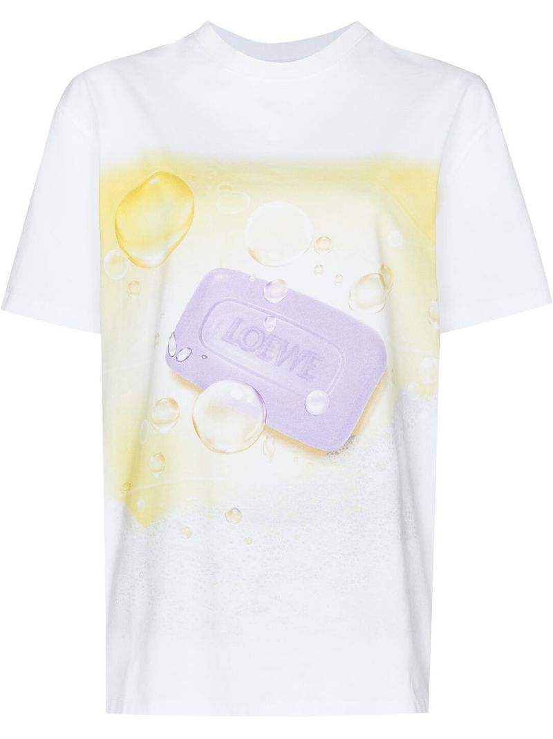 White Soap Logo-print T-shirt