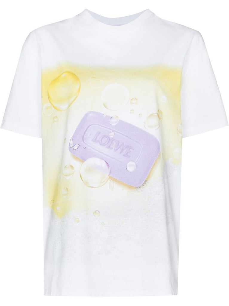 White Soap Logo-print T-shirt