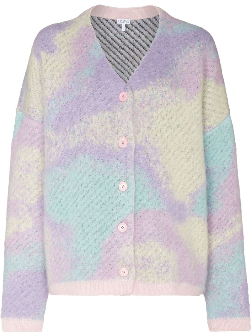 Multicolour Unicorn-jacquard Cardigan