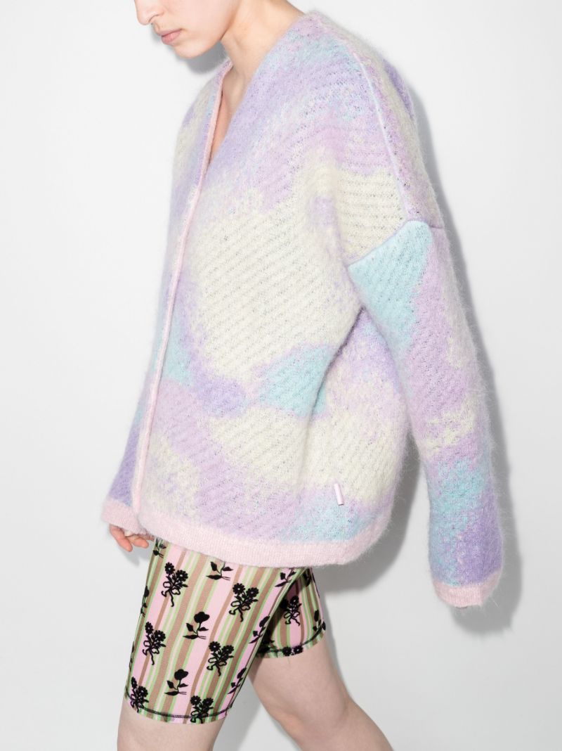 Multicolour Unicorn-jacquard Cardigan