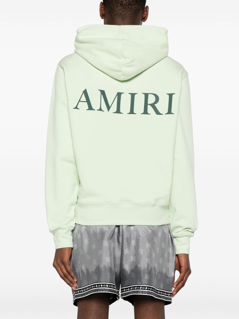 Green Monogram-print Cotton Hoodie
