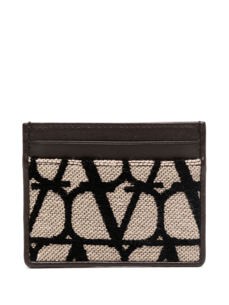 Black Toile Iconographe Card Holder