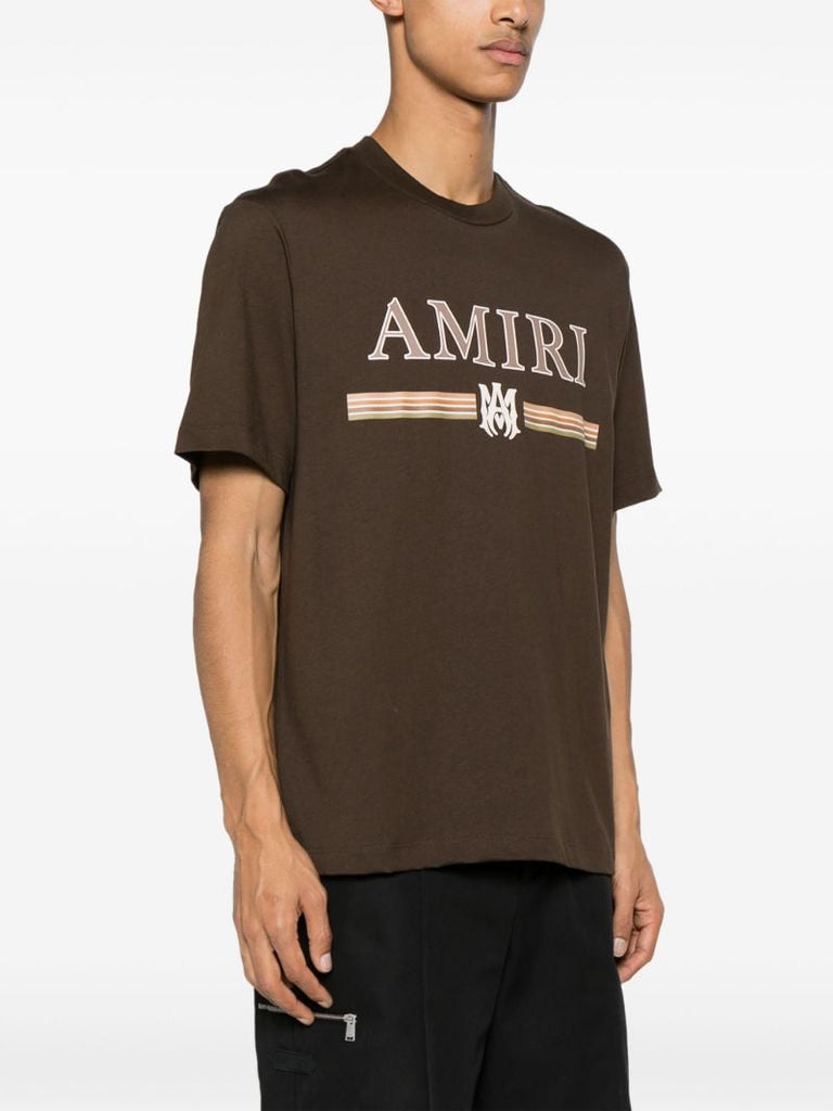 Brown Logo-print Cotton T-shirt