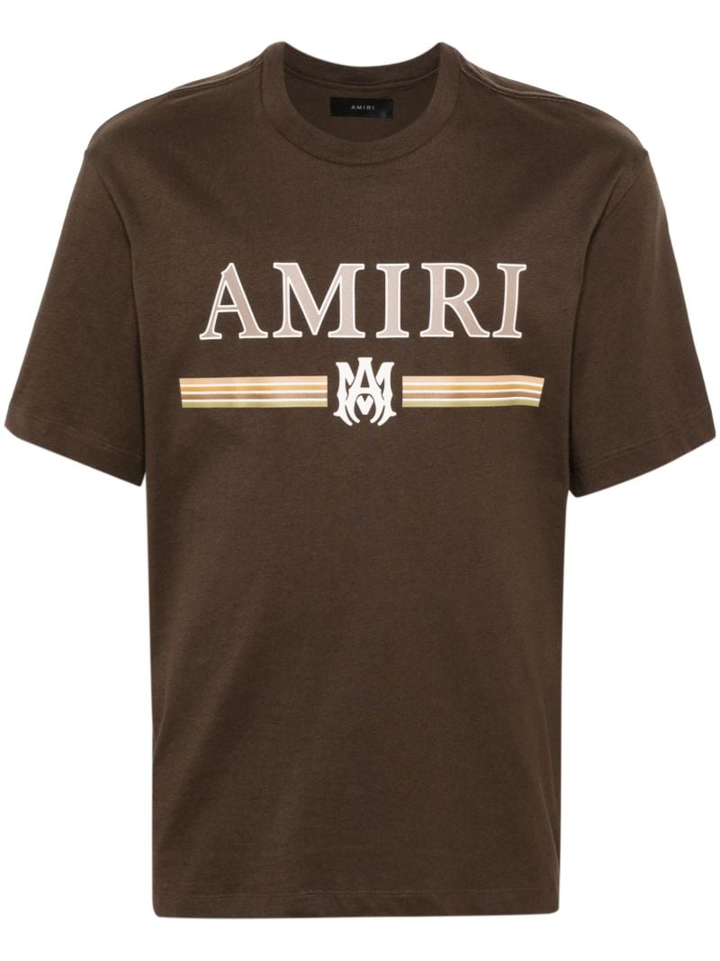 Brown Logo-print Cotton T-shirt