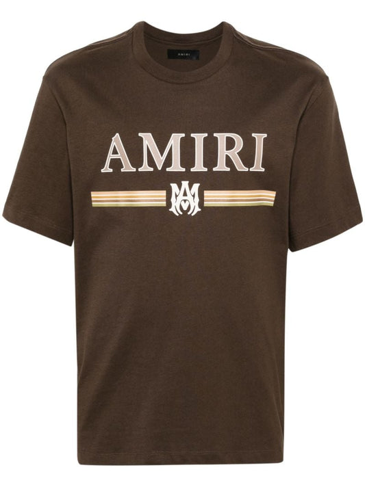 Brown Logo-print Cotton T-shirt