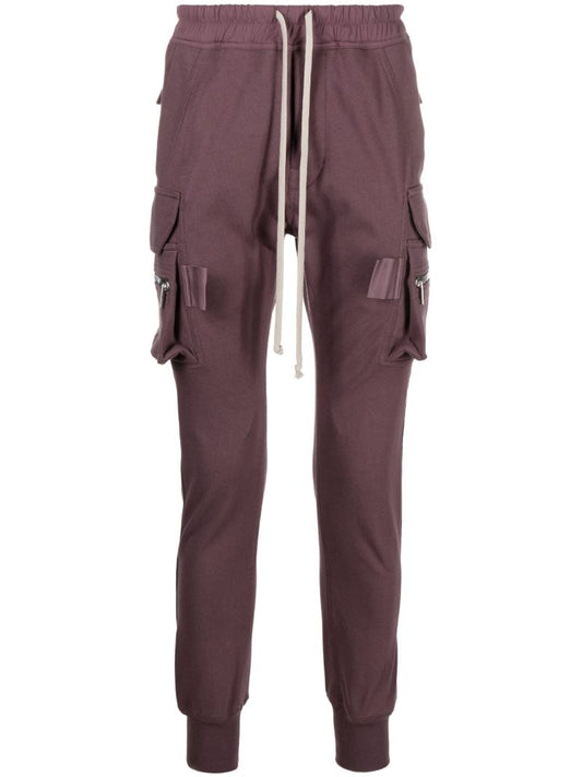 Purple Cargo Track Pants