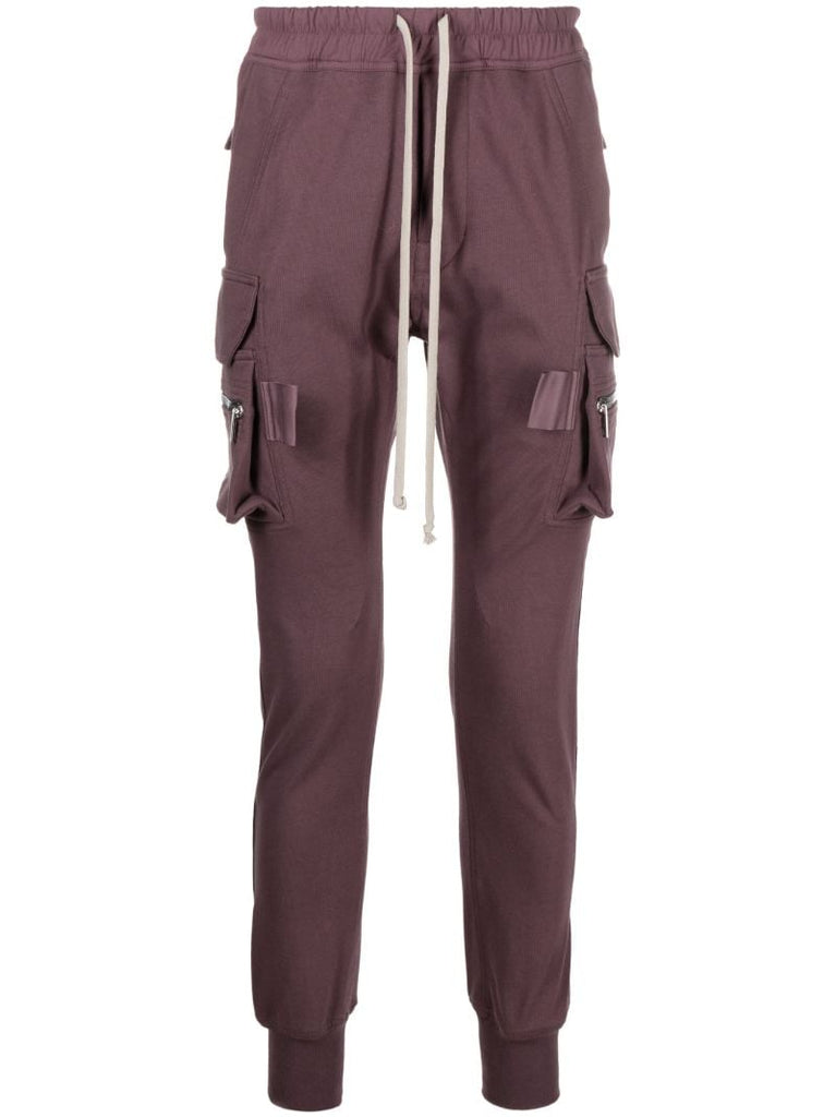 Purple Cargo Track Pants