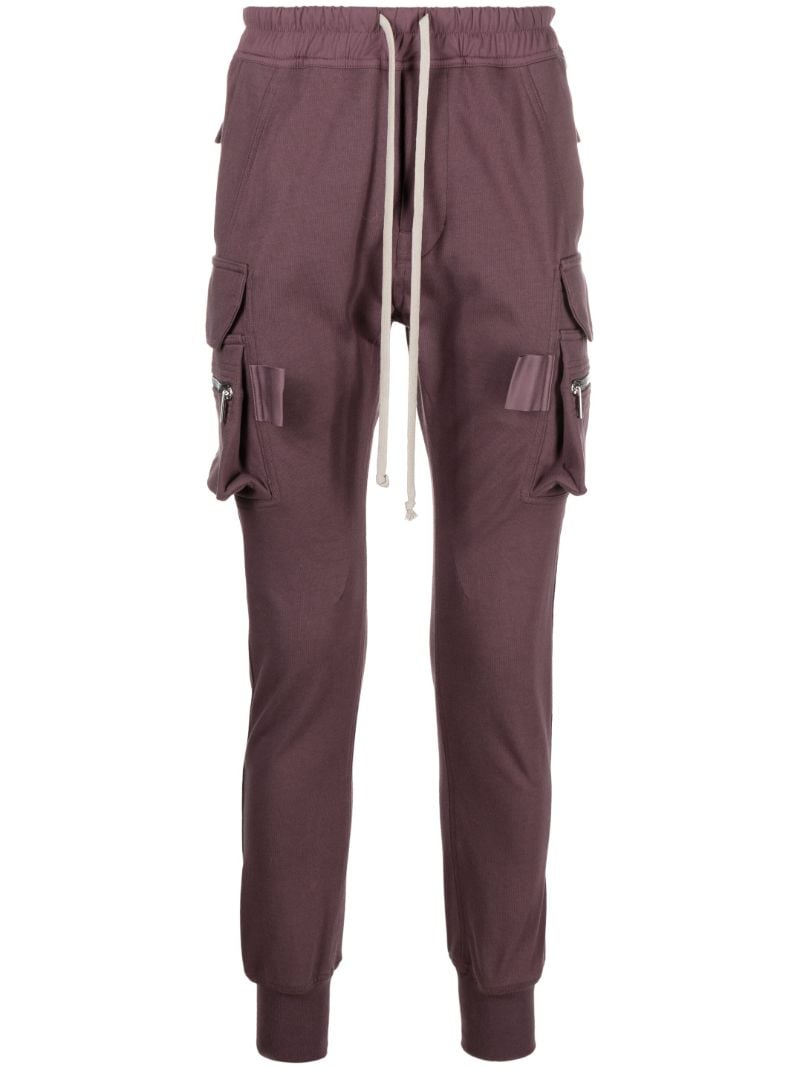 Purple Cargo Track Pants