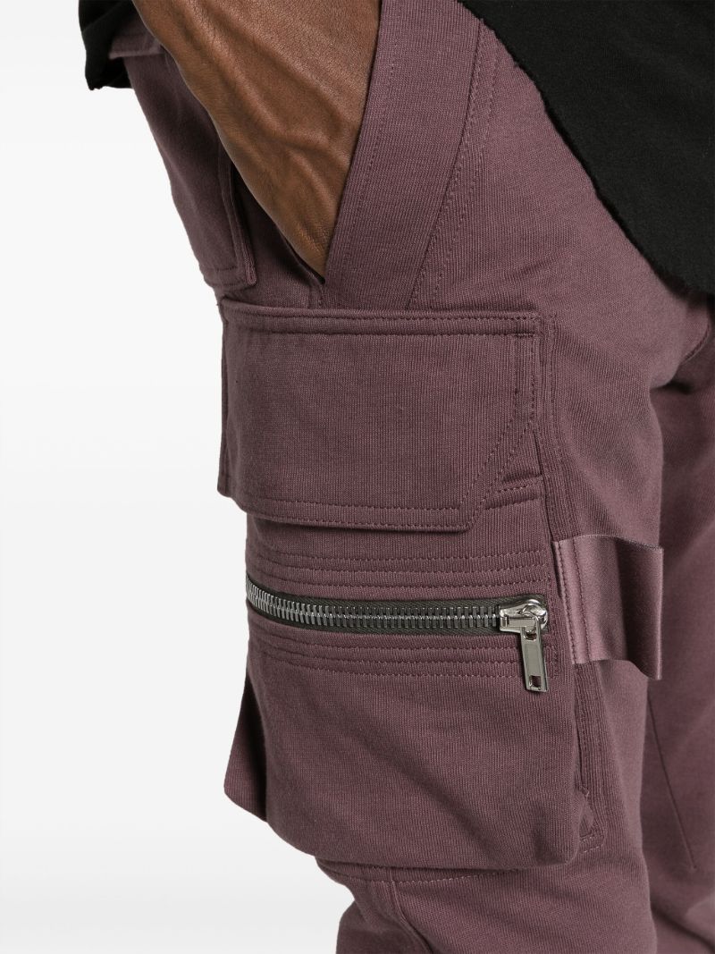 Purple Cargo Track Pants