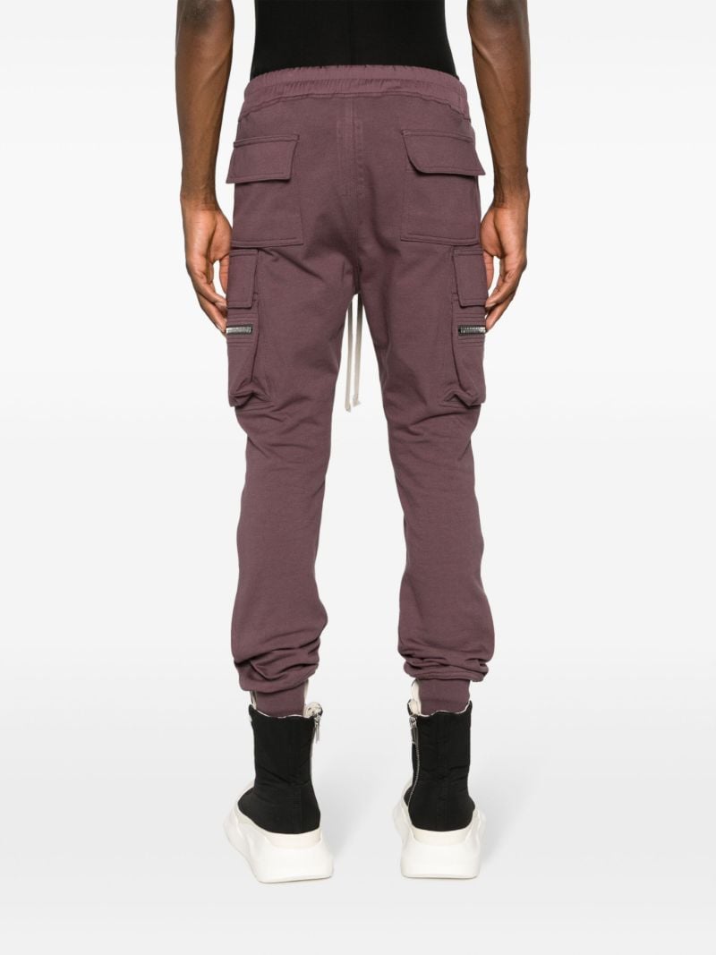 Purple Cargo Track Pants