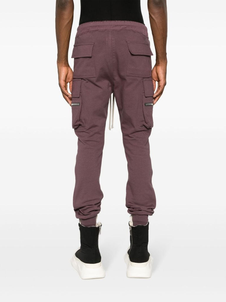 Purple Cargo Track Pants