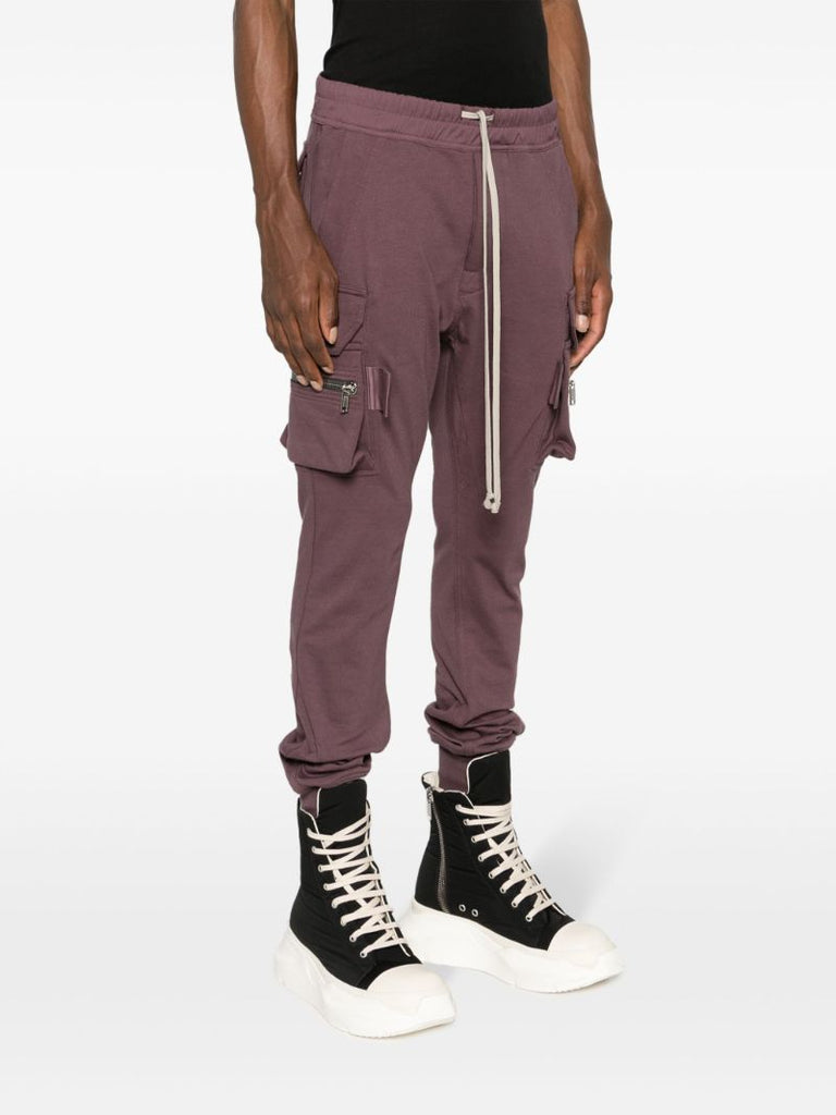 Purple Cargo Track Pants