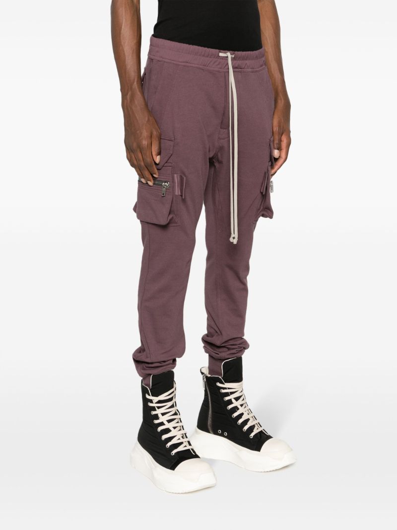 Purple Cargo Track Pants