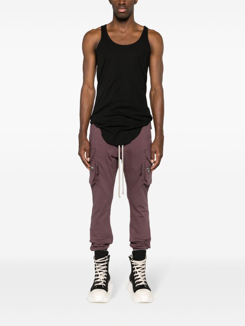 Purple Cargo Track Pants