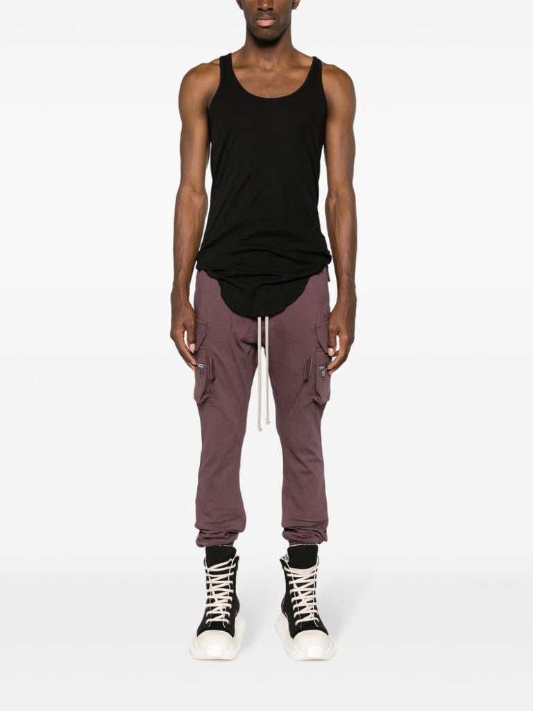 Purple Cargo Track Pants