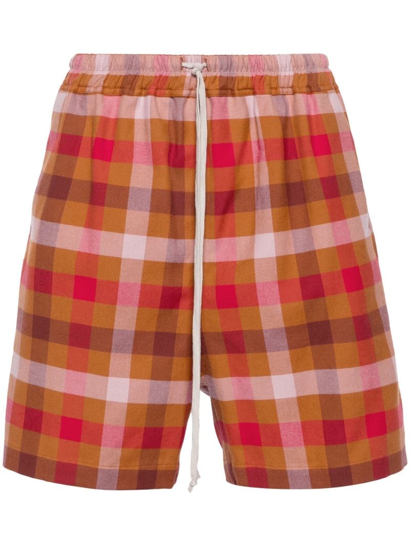 Multicolour Checkered Cotton Shorts