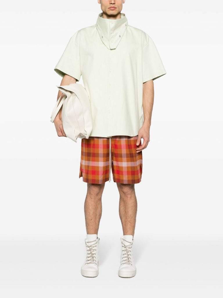 Multicolour Checkered Cotton Shorts