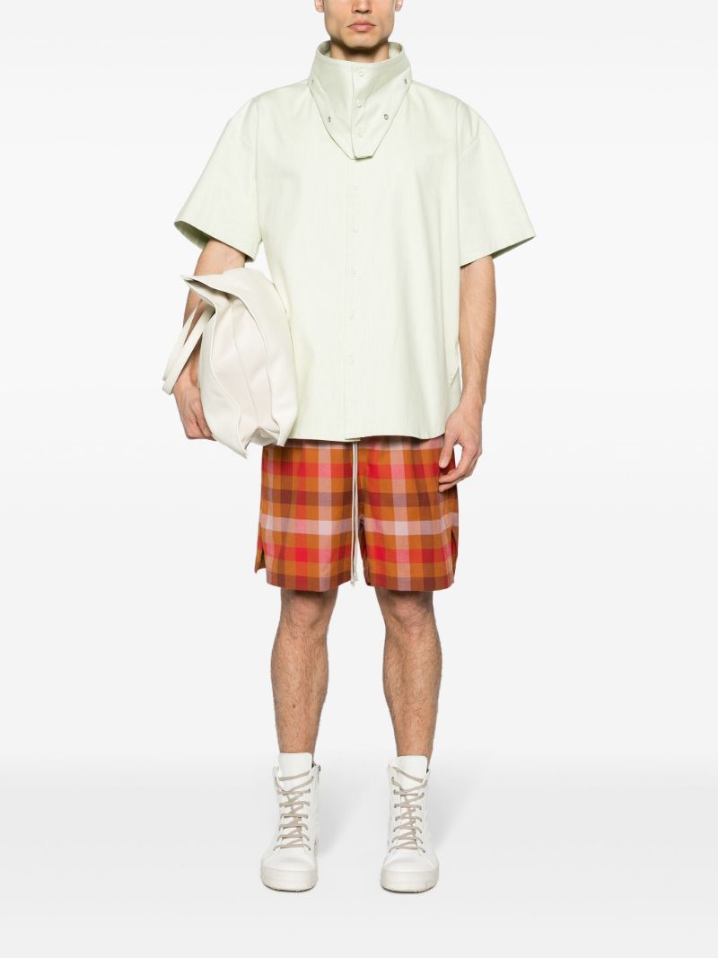 Multicolour Checkered Cotton Shorts