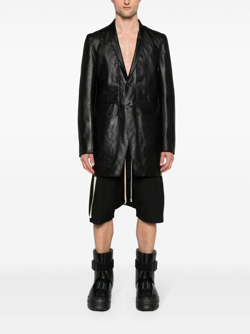 Black Lido Leather Blazer