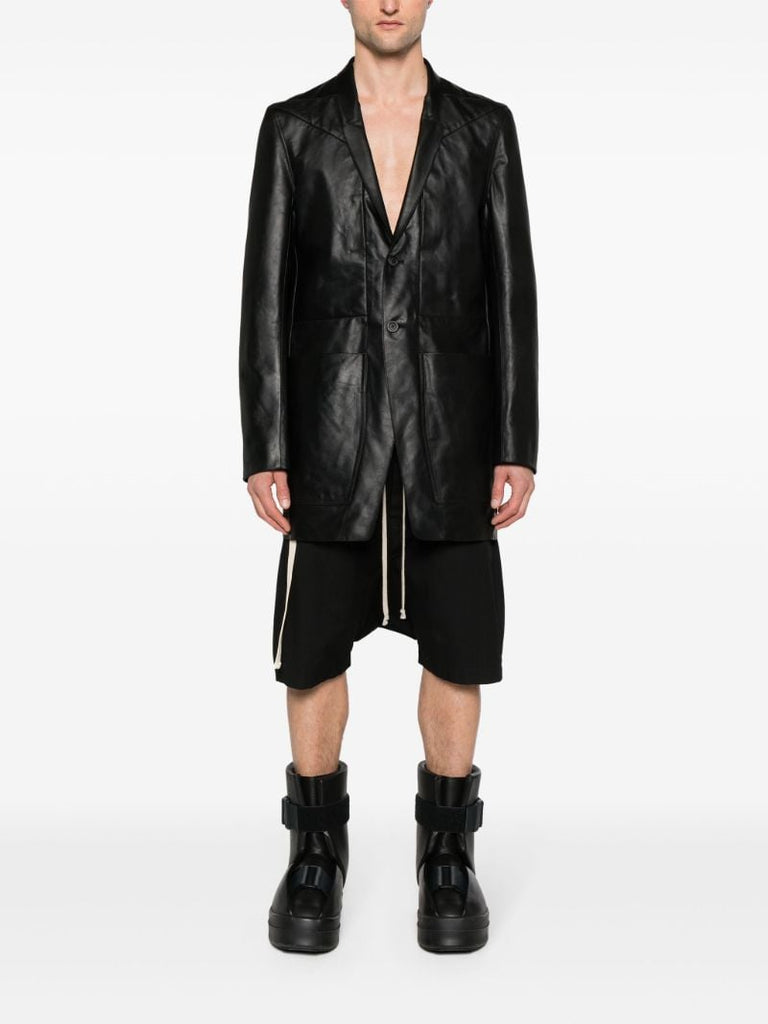 Black Lido Leather Blazer