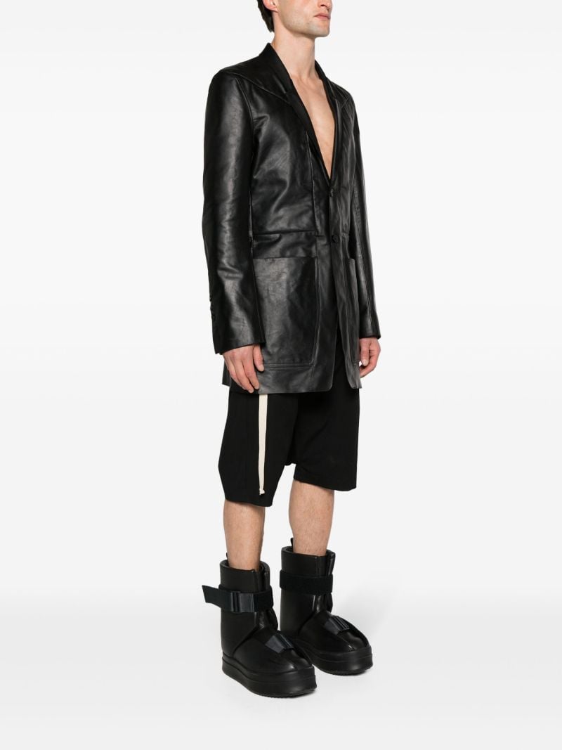 Black Lido Leather Blazer