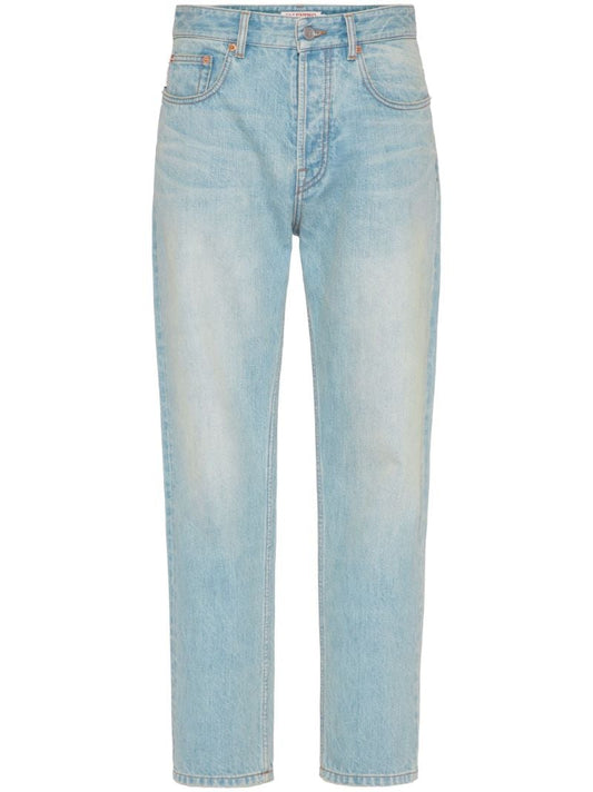 Blue Tapered Jeans