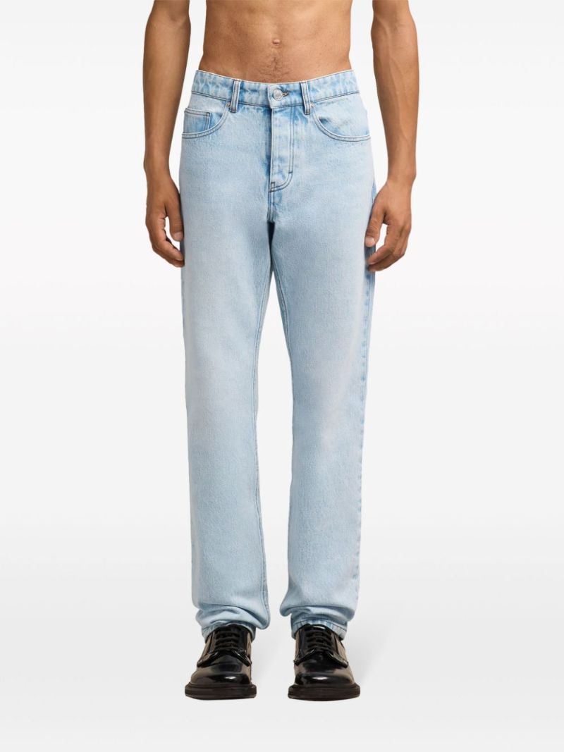 Blue Straight-leg Jeans
