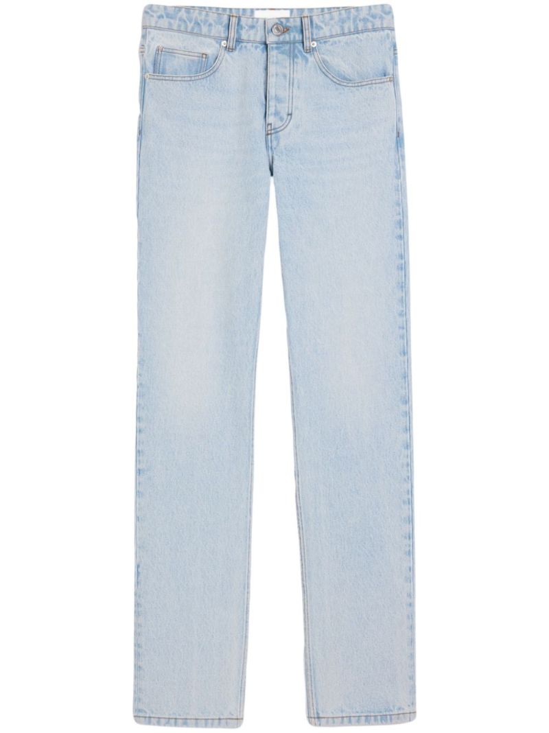 Blue Straight-leg Jeans