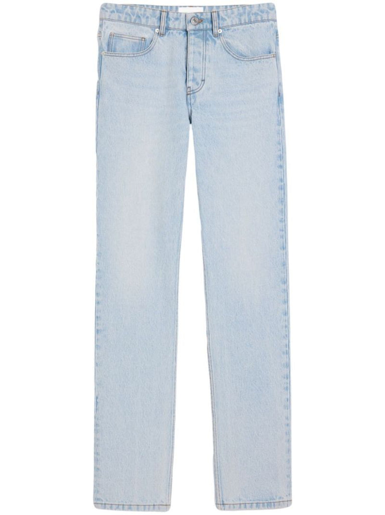 Blue Straight-leg Jeans