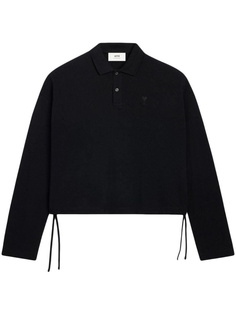 Black Organic Cotton Polo Shirt