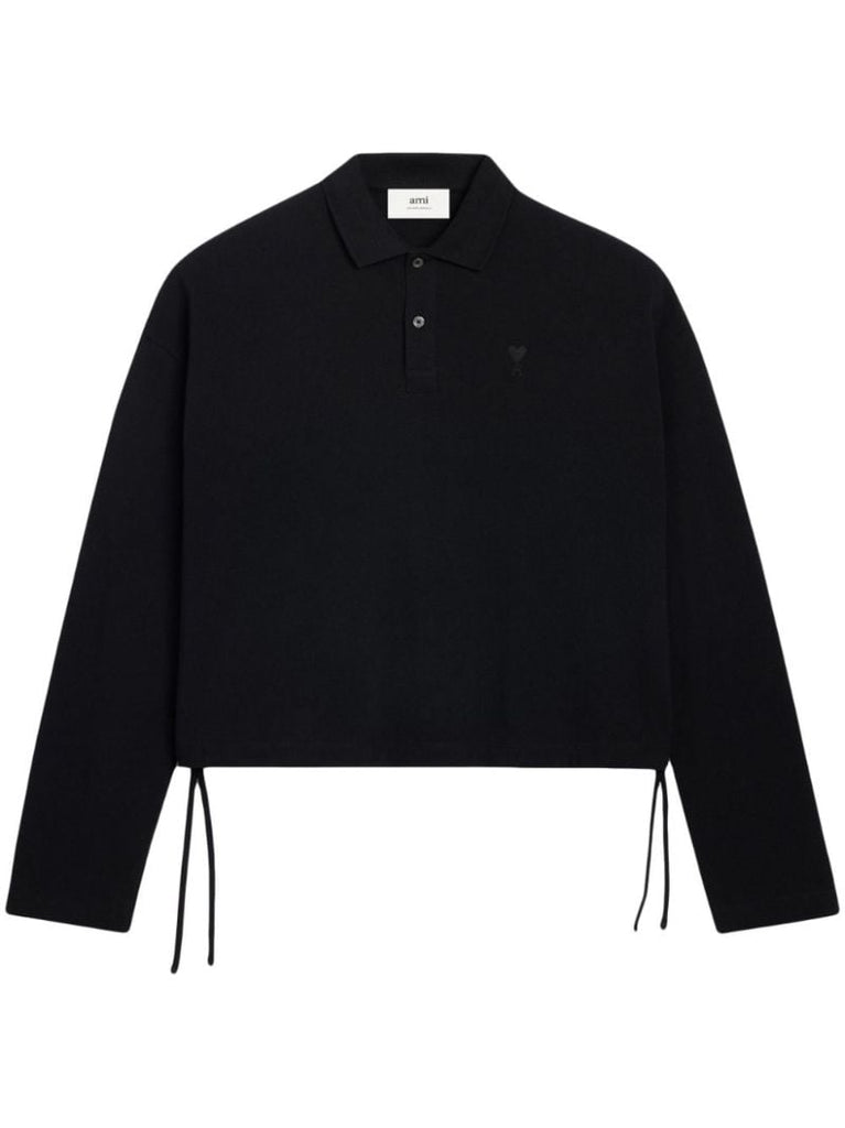 Black Organic Cotton Polo Shirt