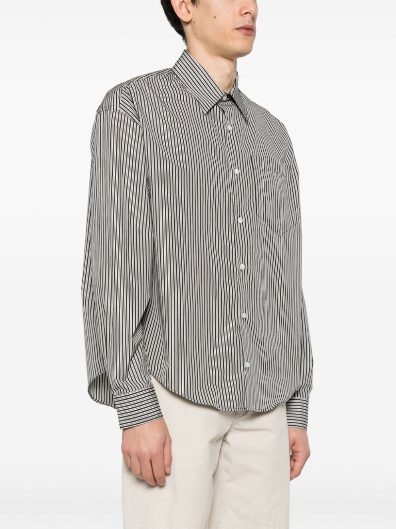 Black Ami De Coeur Striped Cotton Shirt