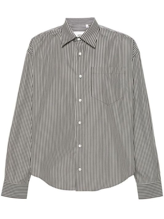 Black Ami De Coeur Striped Cotton Shirt