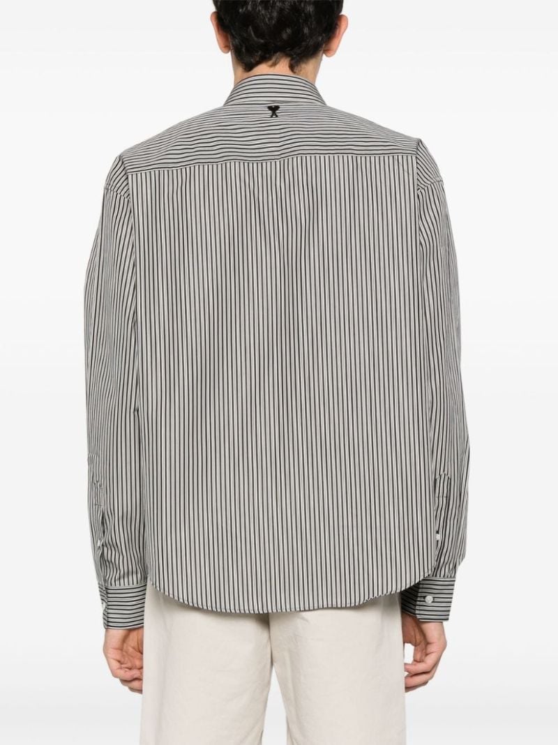 Black Ami De Coeur Striped Cotton Shirt