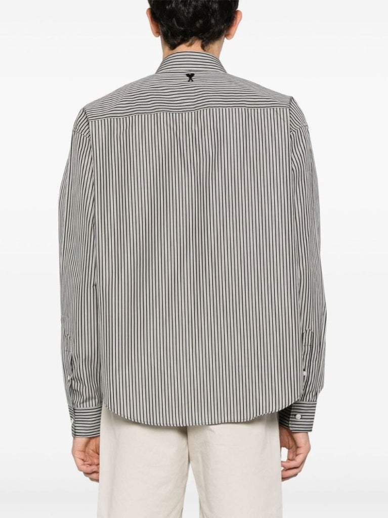 Black Ami De Coeur Striped Cotton Shirt