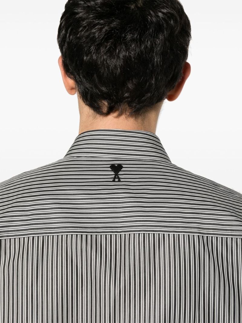 Black Ami De Coeur Striped Cotton Shirt