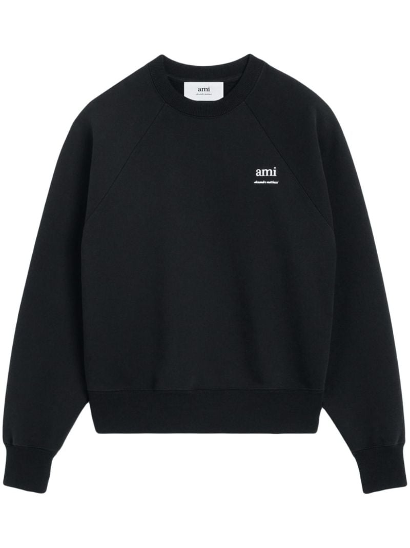 Black Logo-print Cotton Sweatshirt
