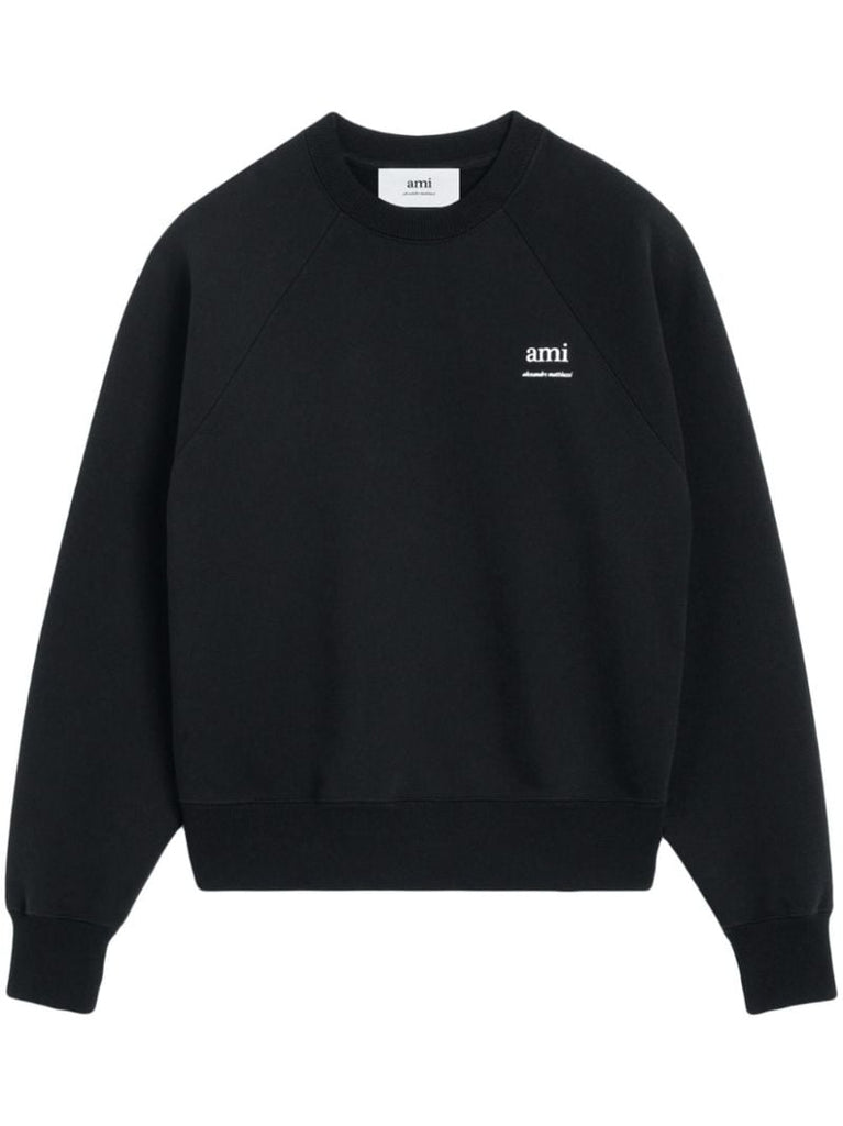 Black Logo-print Cotton Sweatshirt