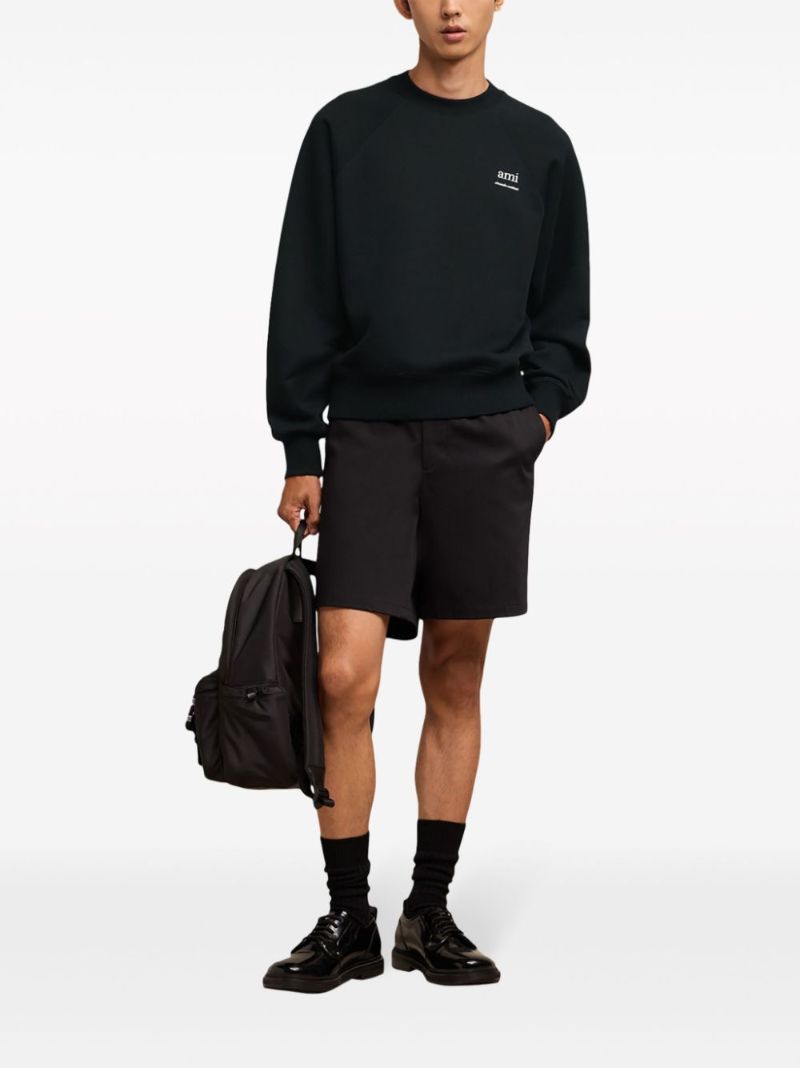 Black Logo-print Cotton Sweatshirt