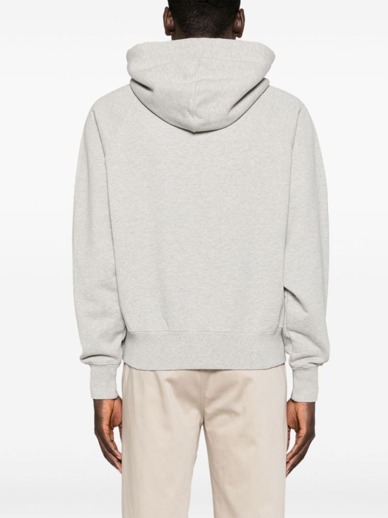 Grey Ami De Coeur Zipped Hoodie
