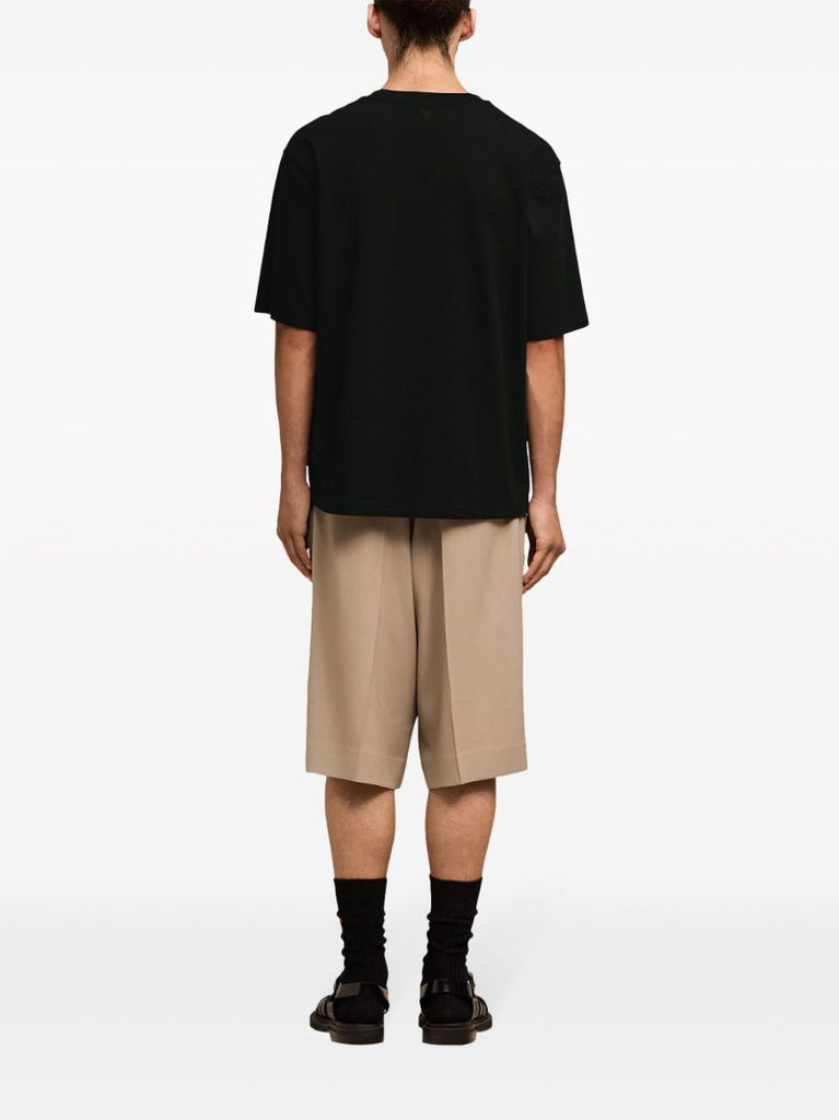 Black Logo-print Cotton T-shirt