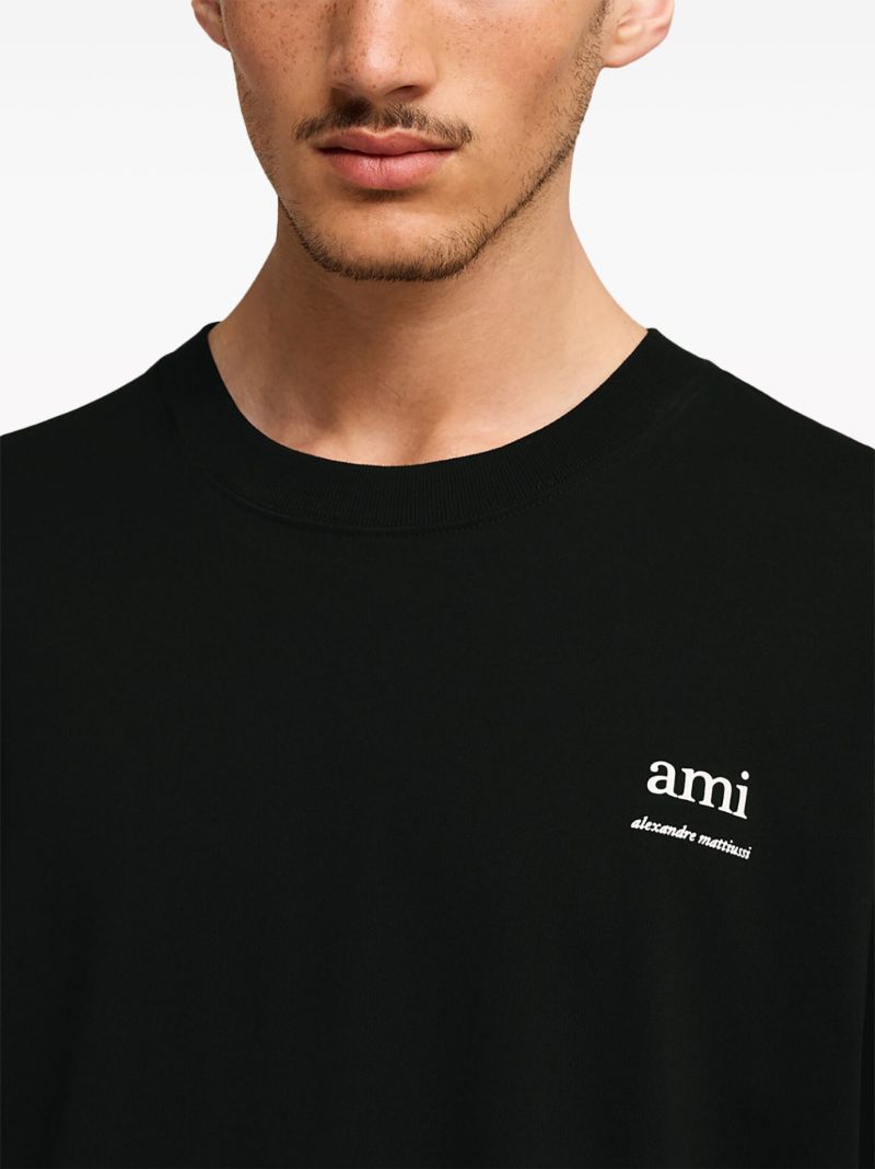 Black Logo-print Cotton T-shirt