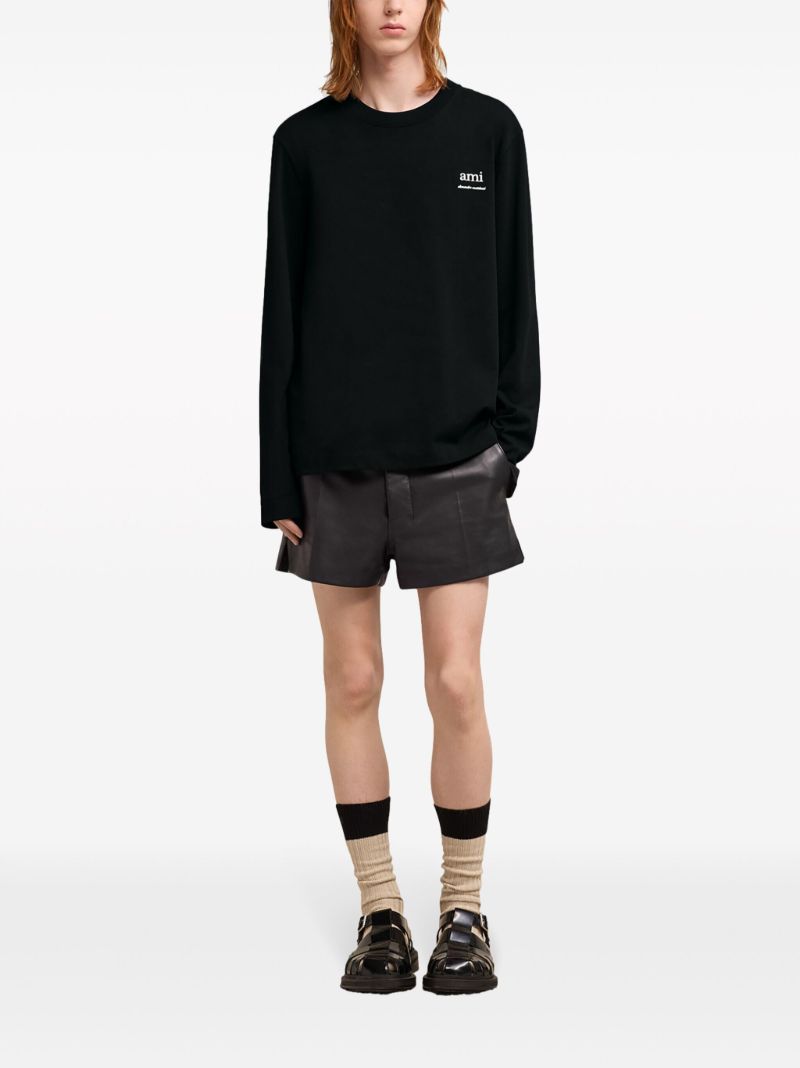 Black Logo-print Cotton T-shirt