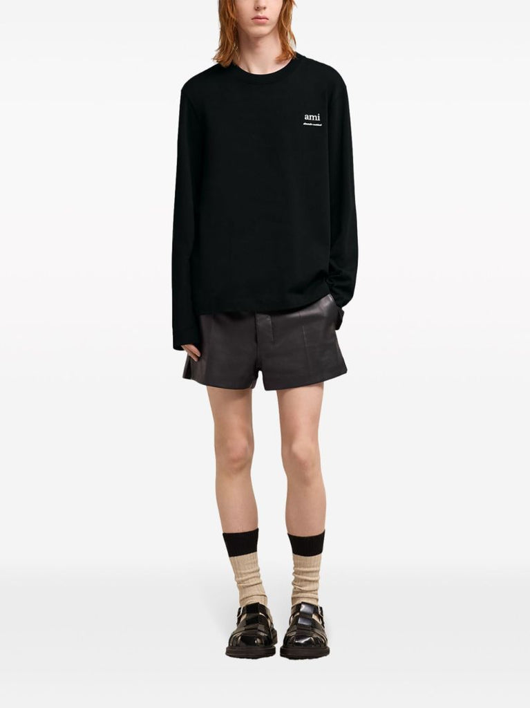 Black Logo-print Cotton T-shirt