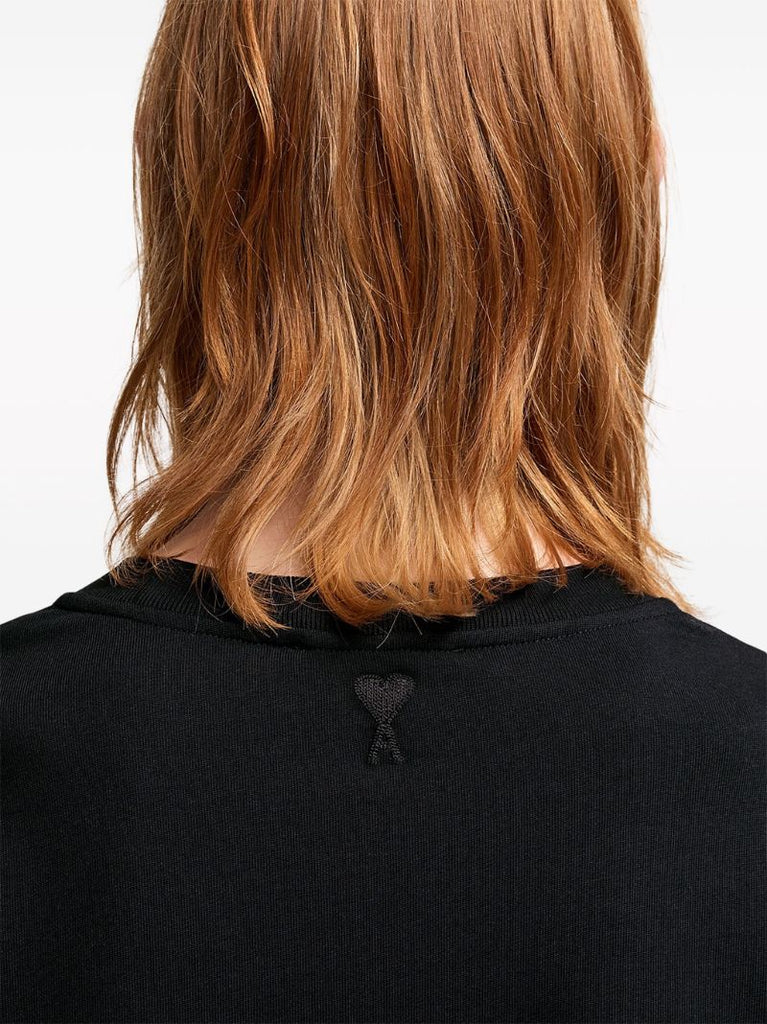 Black Logo-print Cotton T-shirt