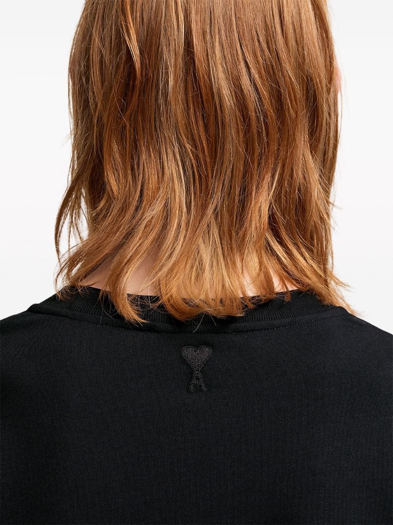 Black Logo-print Cotton T-shirt
