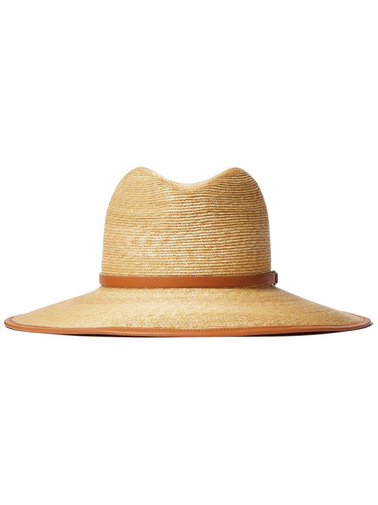 Neutral Vlogo Signature Straw Fedora Hat