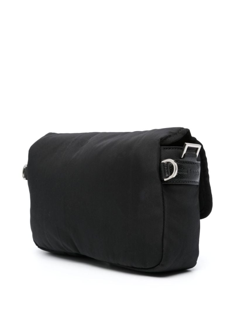 Black Monogram-patch Cross Body Bag