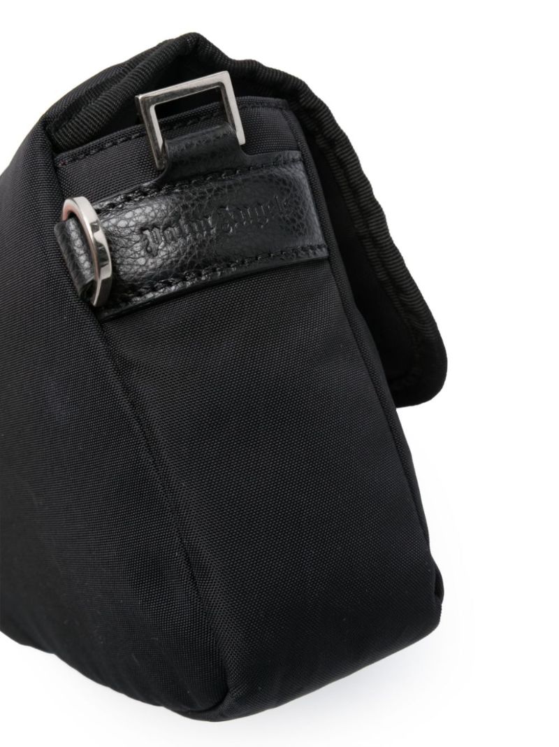 Black Monogram-patch Cross Body Bag
